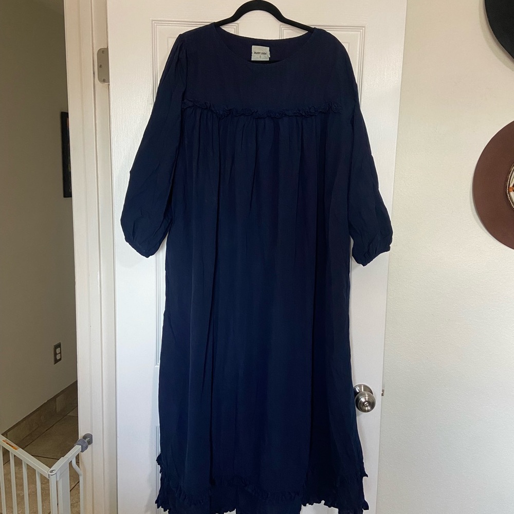 Rudy Jude early riser dress size large in navy
